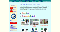 Desktop Screenshot of cy-sensors.com